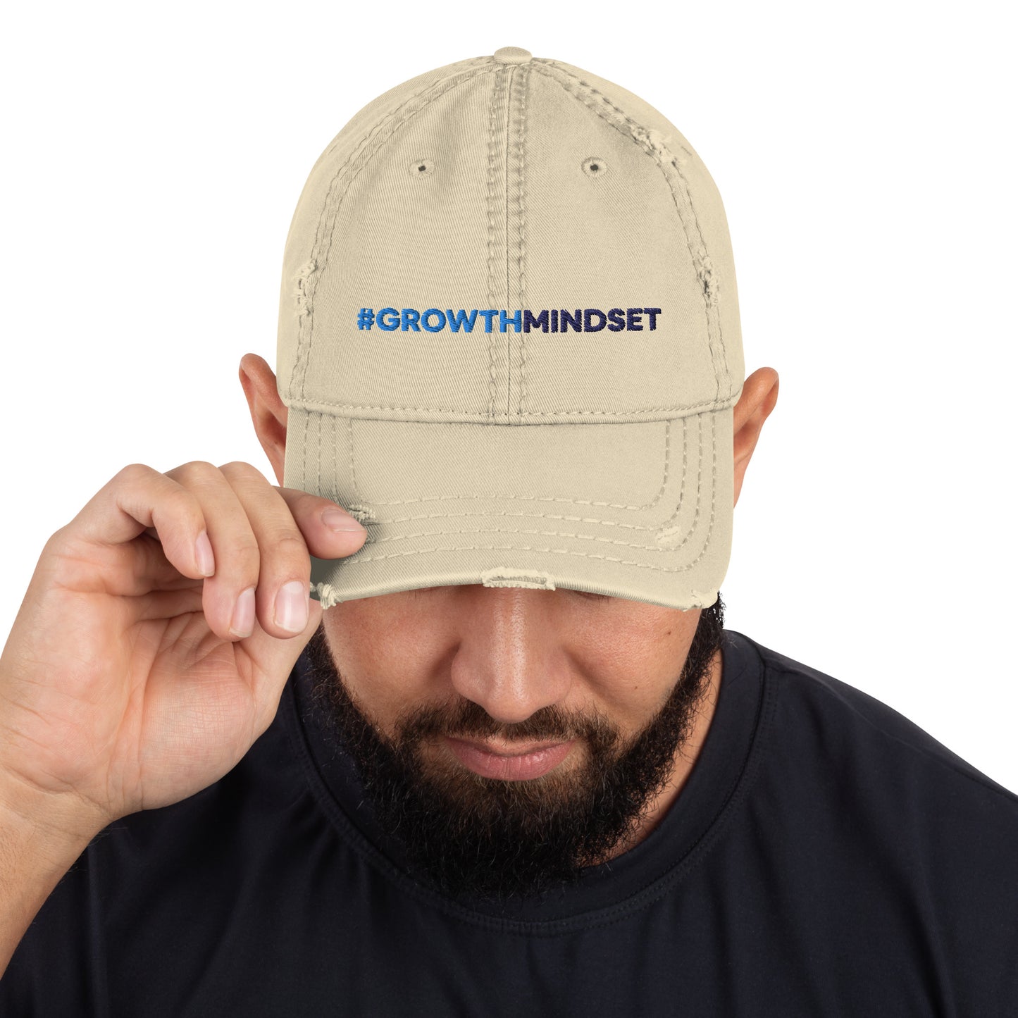 Distressed Dad Hat (Growth Mindset)